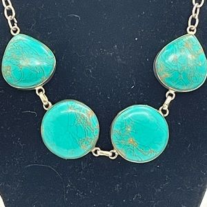 Sterling Southwestern Turquoise Necklace